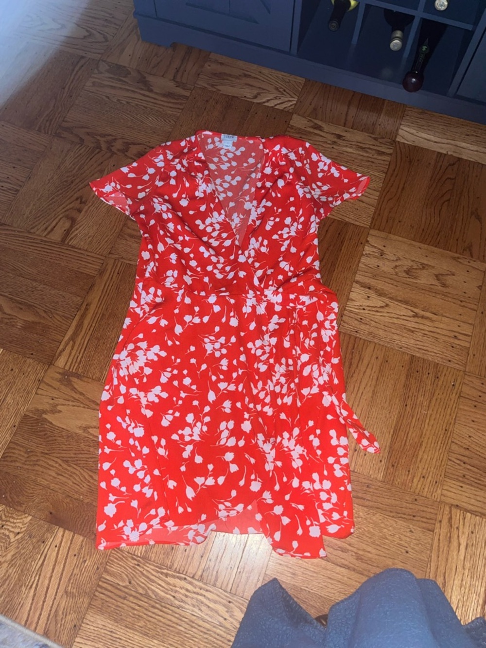 J.Crew size 0 coral wrap dress